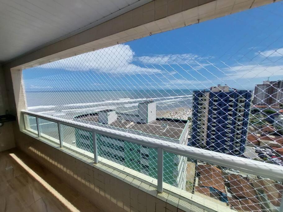 Apto Pe Na Areia Vista Mar Praia Grande  Esterno foto