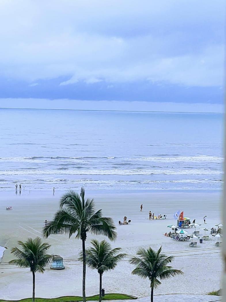 Apto Pe Na Areia Vista Mar Praia Grande  Esterno foto